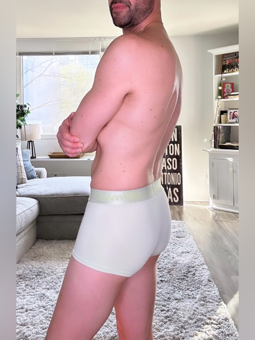 Calvin Klein | Microfiber Tech Low Rise Trunk in Lime Cream (Small) - Picture 5 of 15